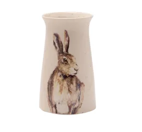 1120 - Meg Hawkins Small Vase with Hare - Widdop