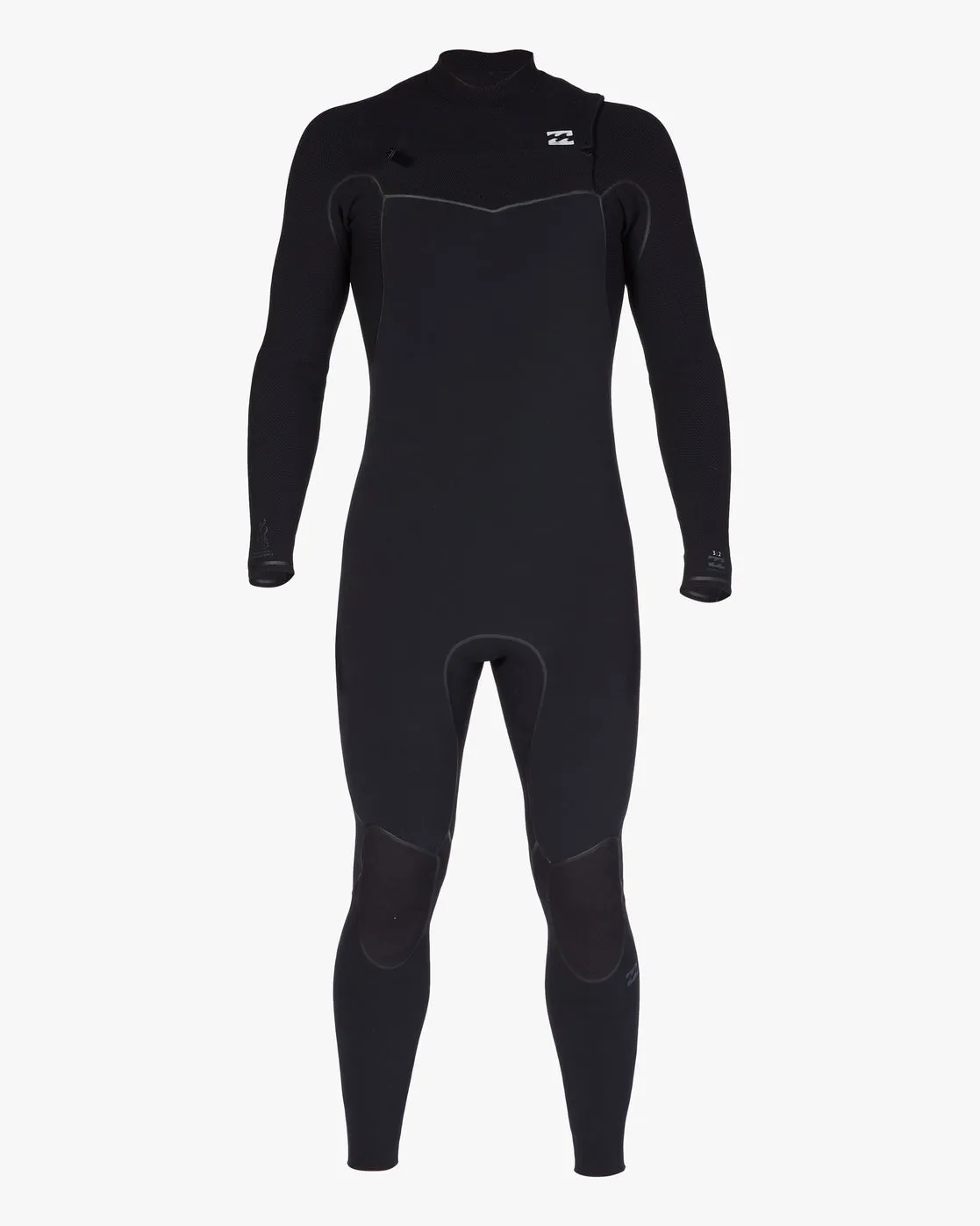 4/3 Furnace Chest Zip Full Wetsuit - Black