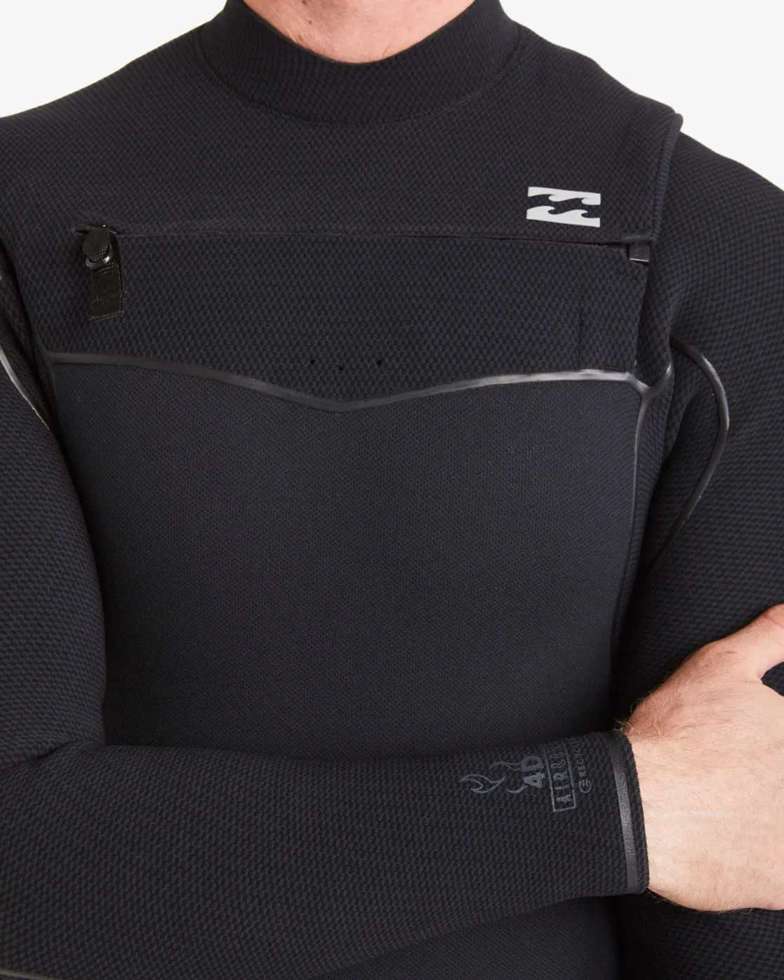 4/3 Furnace Chest Zip Full Wetsuit - Black