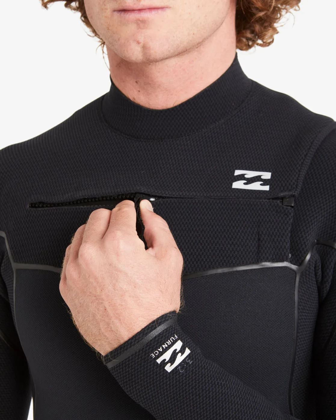 4/3 Furnace Chest Zip Full Wetsuit - Black