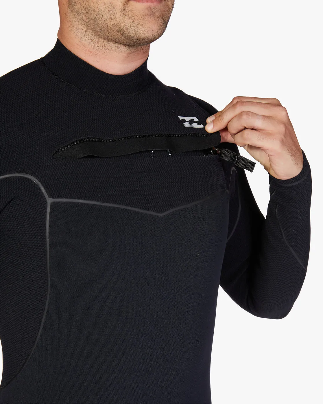 4/3 Furnace Chest Zip Full Wetsuit - Black