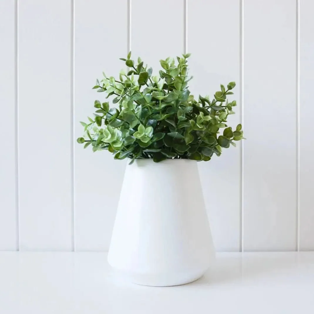 Abstract Vase - White