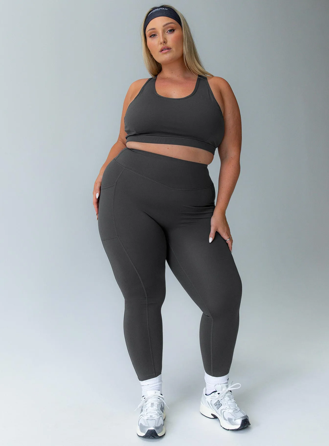 Achieve Activewear Leggings Grey Curve