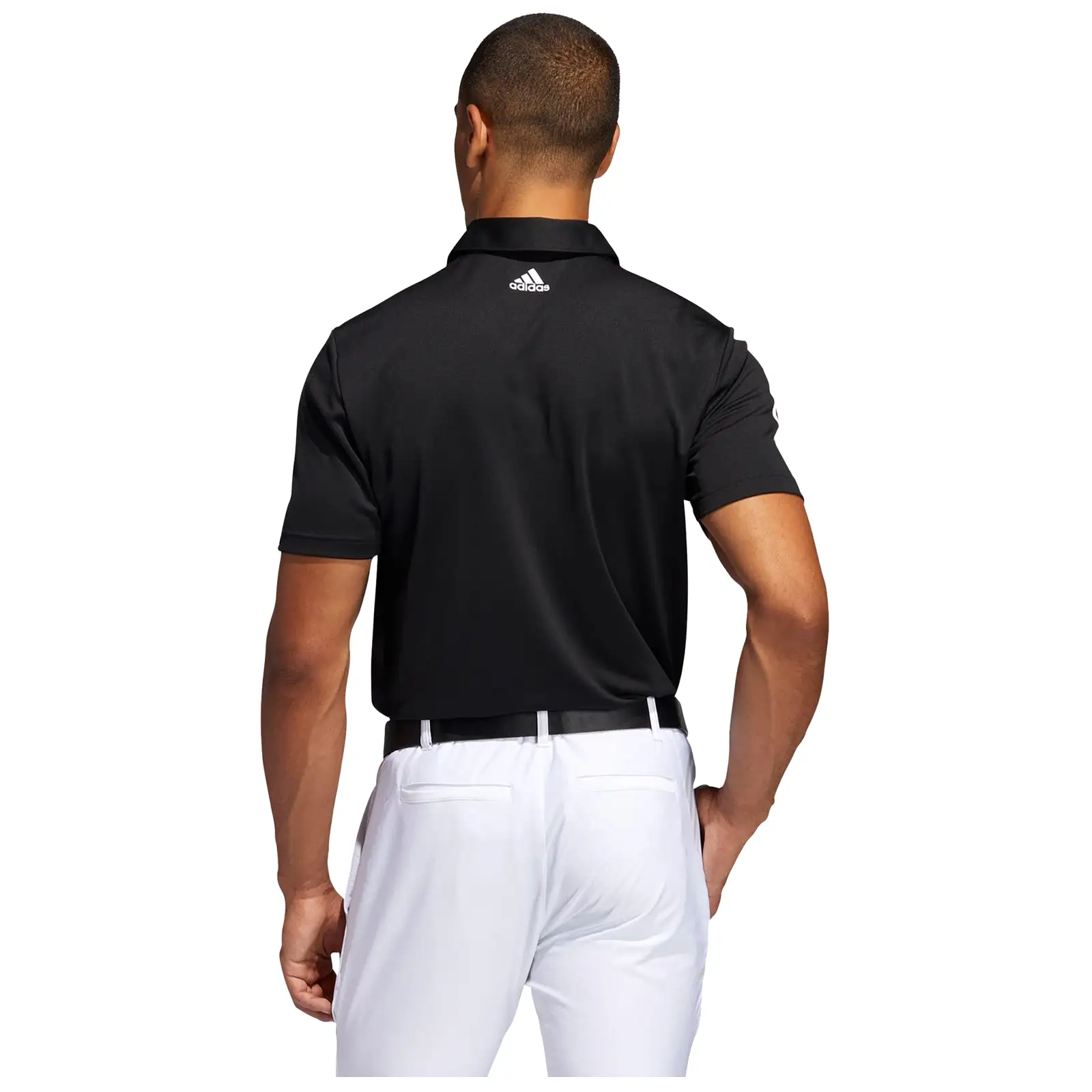 adidas Mens 3-Stripe Basic Polo Shirt