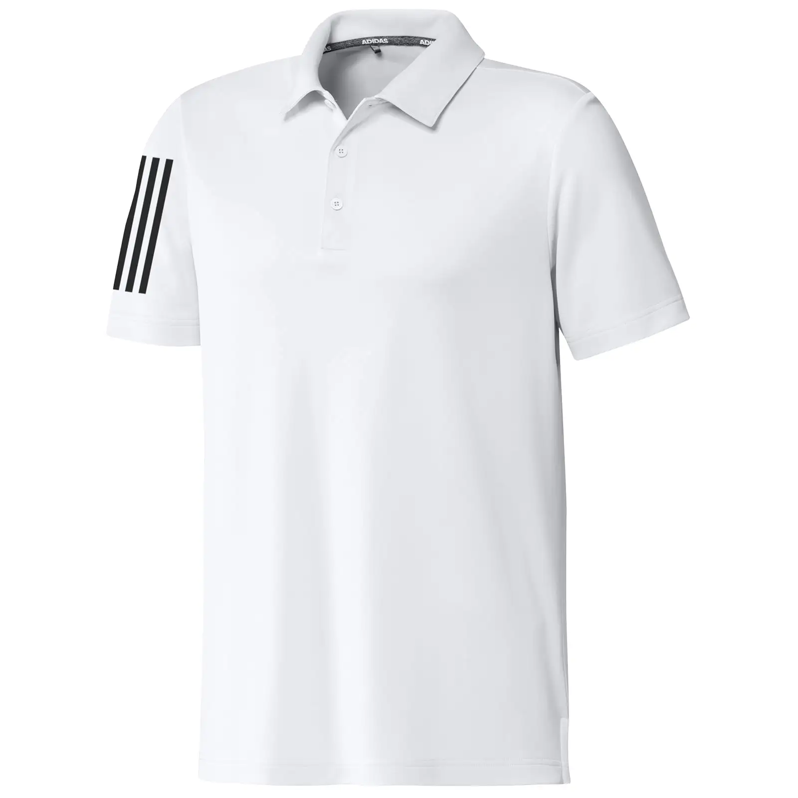 adidas Mens 3-Stripe Basic Polo Shirt