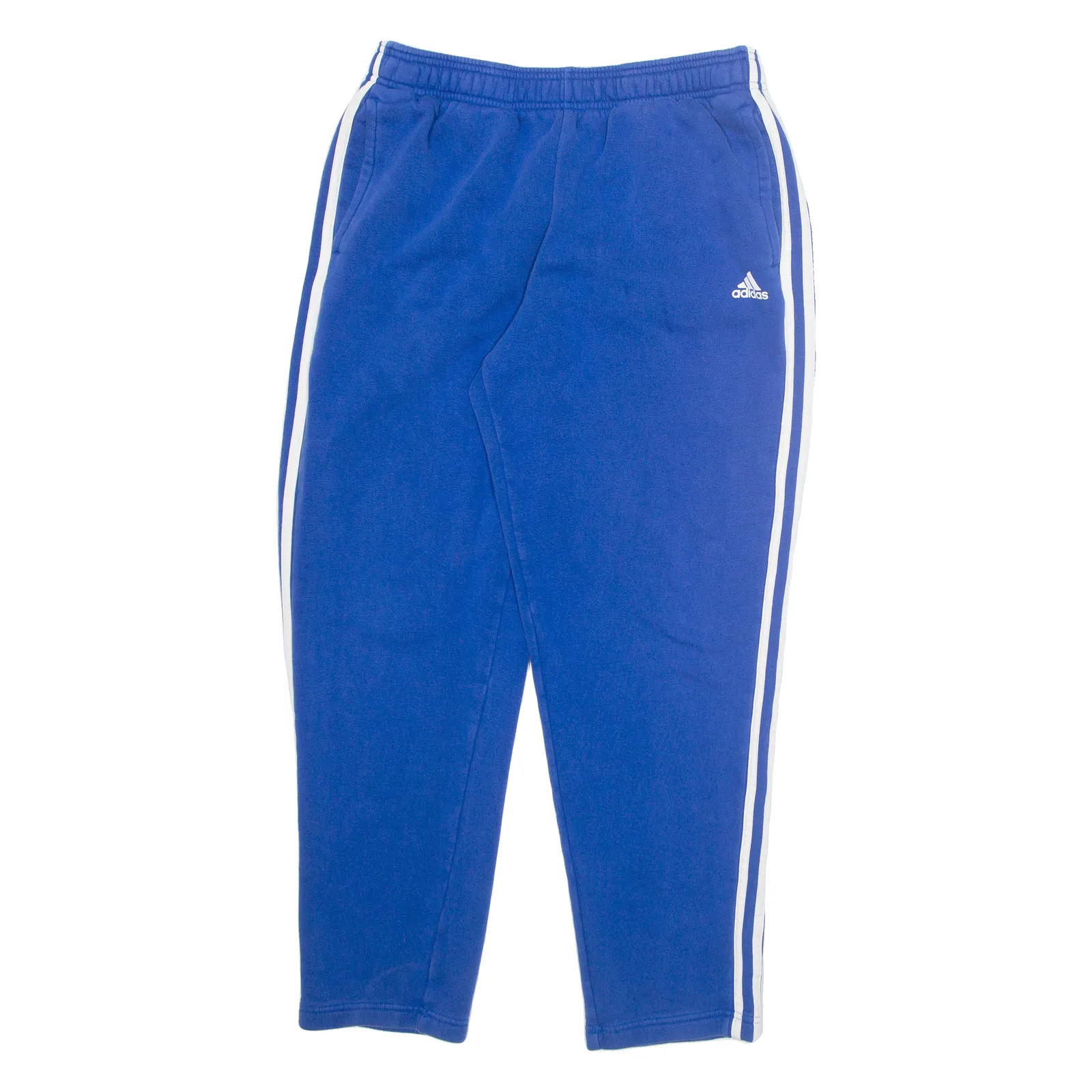 ADIDAS Mens Joggers Blue Tapered L W28 L28