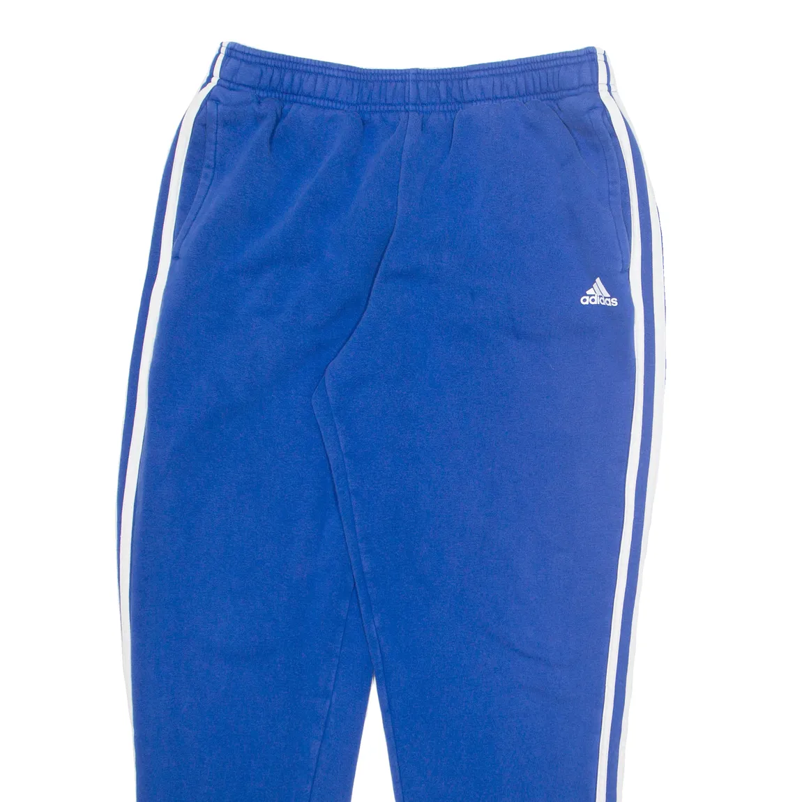 ADIDAS Mens Joggers Blue Tapered L W28 L28