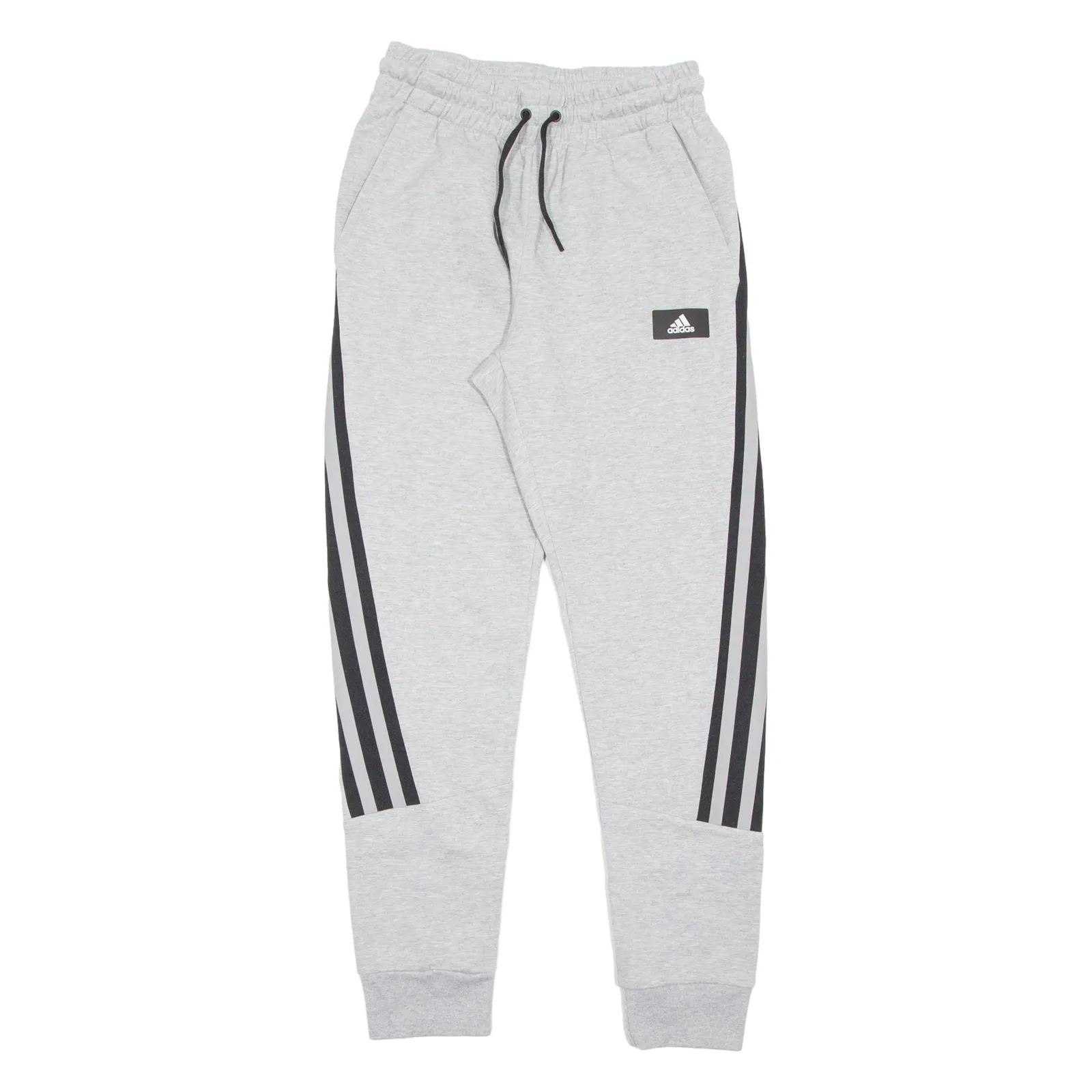 ADIDAS Mens Joggers Grey Tapered S W26 L30