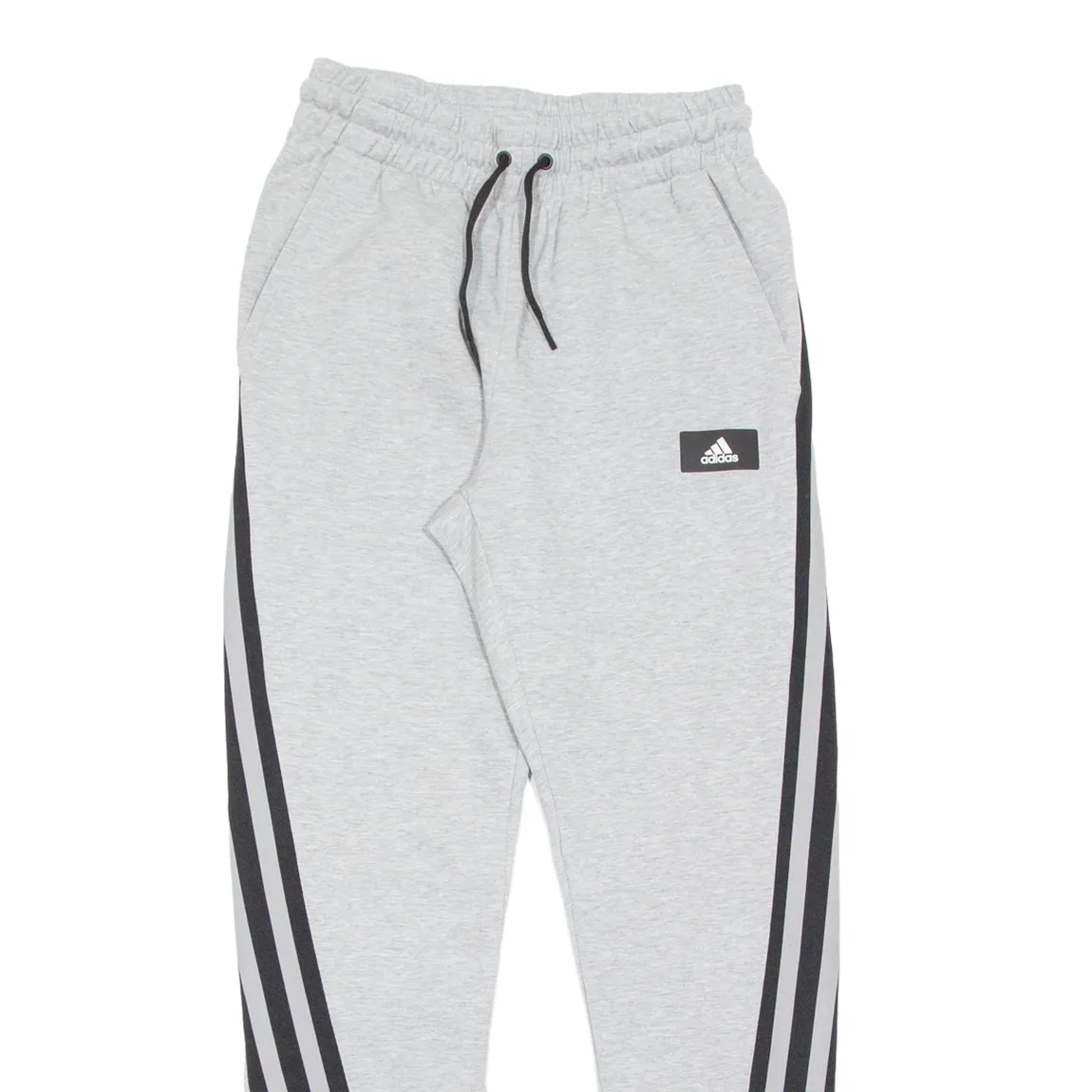 ADIDAS Mens Joggers Grey Tapered S W26 L30