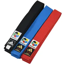 adidas WKF Approved Karate Belt Cotton Competition