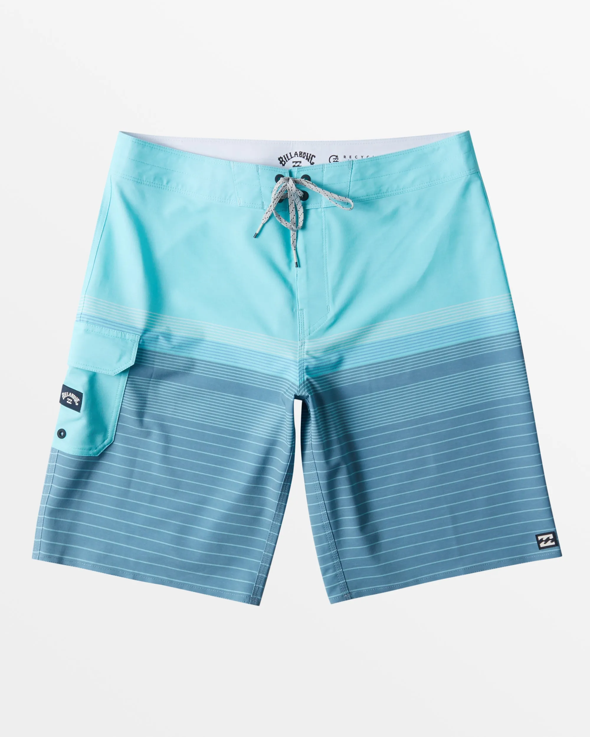 All Day Heather Stripe Pro 20 Boardshorts - Bay Blue