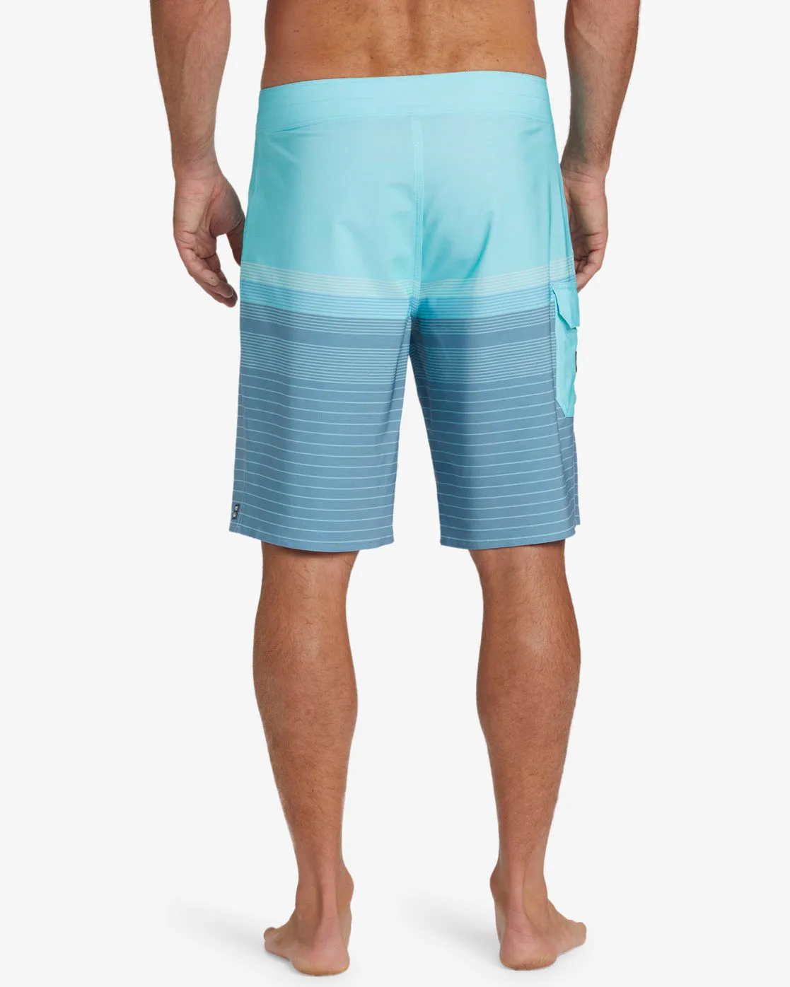 All Day Heather Stripe Pro 20 Boardshorts - Bay Blue