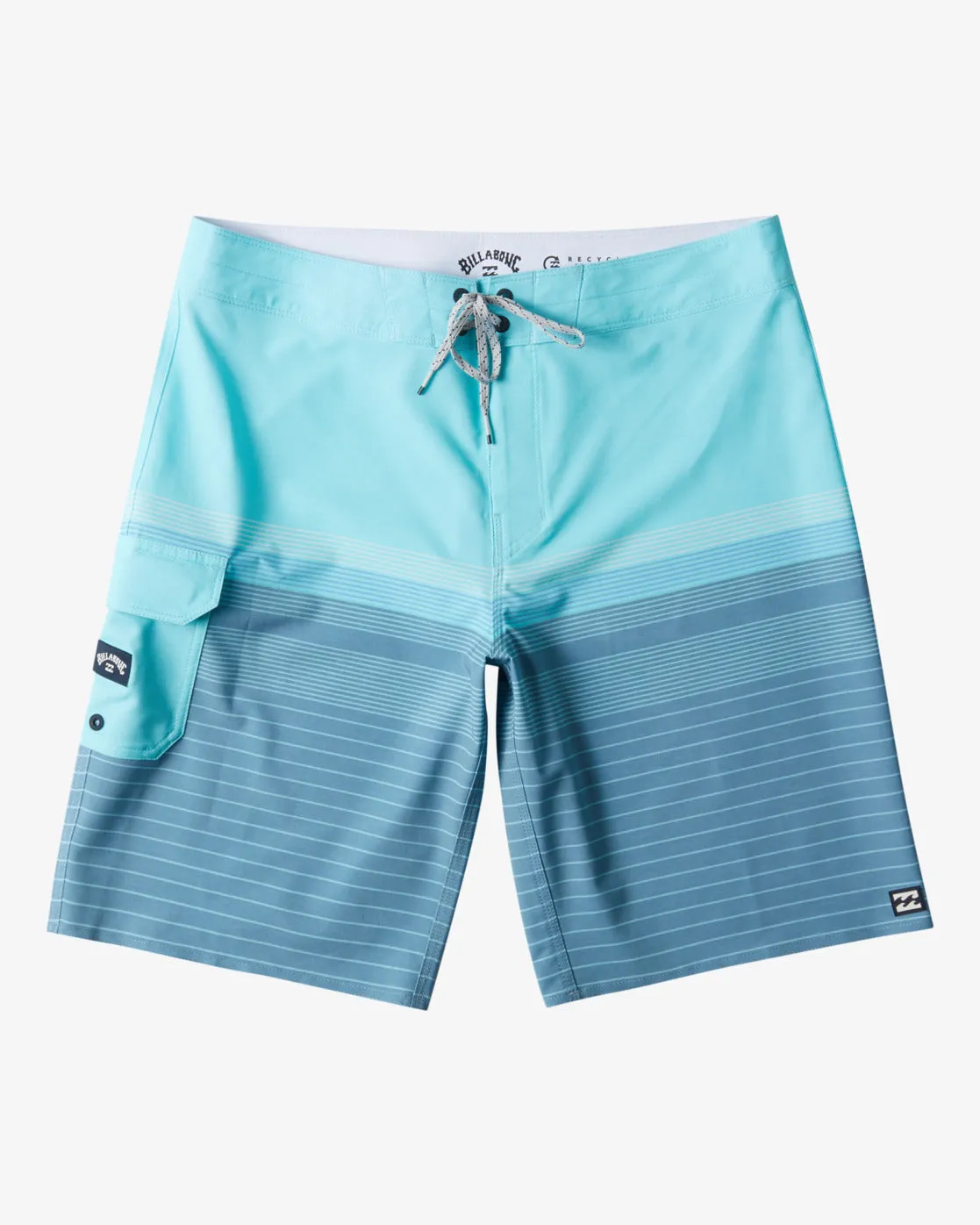 All Day Heather Stripe Pro 20 Boardshorts - Bay Blue