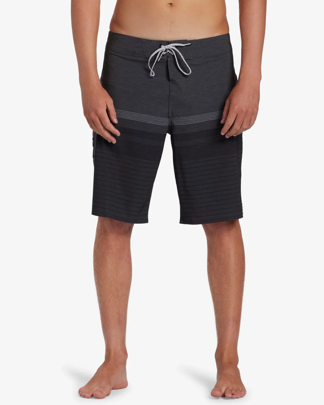 All Day Heather Stripe Pro 20 Boardshorts - Charcoal