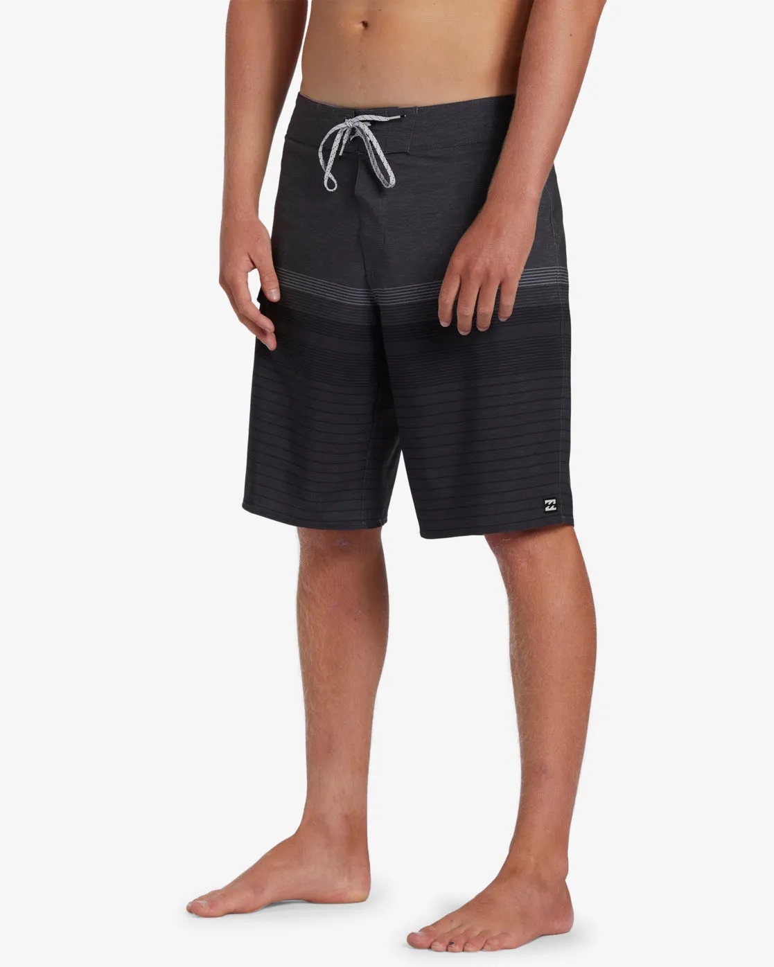 All Day Heather Stripe Pro 20 Boardshorts - Charcoal