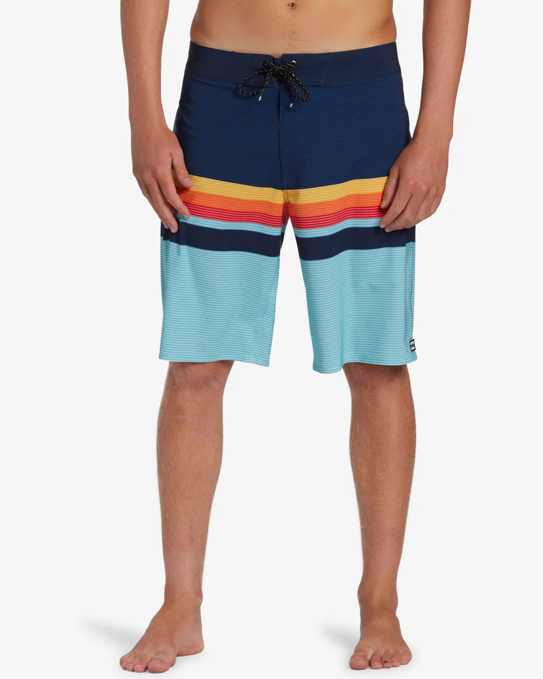 All Day Stripe Pro 20 Boardshorts - Blue