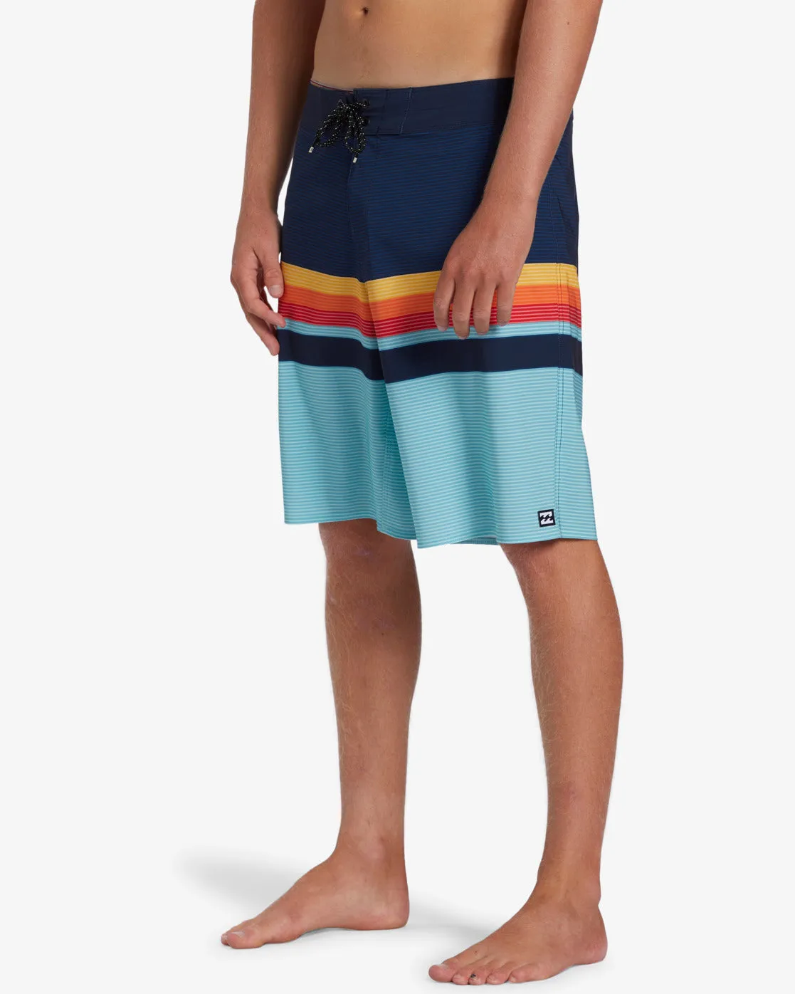 All Day Stripe Pro 20 Boardshorts - Blue