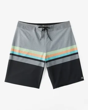 All Day Stripe Pro 20 Boardshorts - Graphite