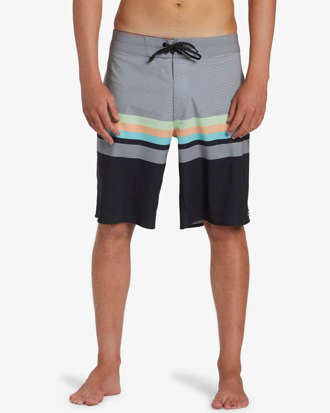 All Day Stripe Pro 20 Boardshorts - Graphite