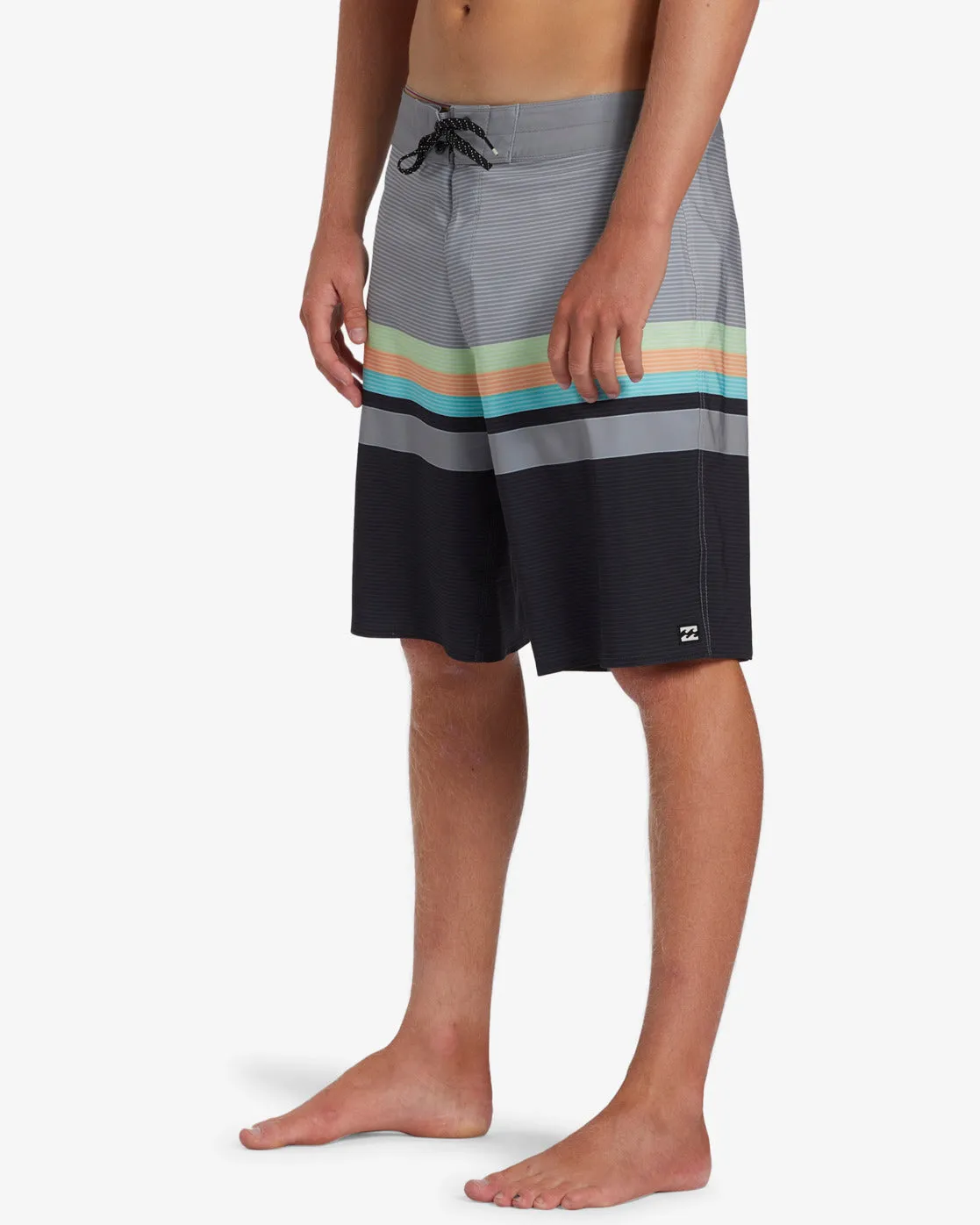 All Day Stripe Pro 20 Boardshorts - Graphite