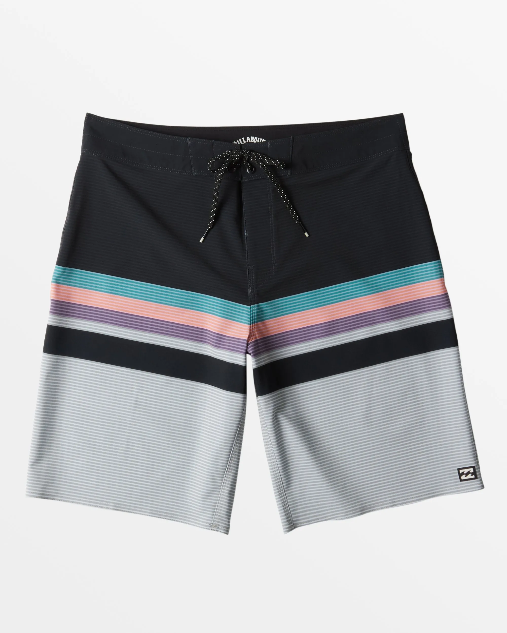 All Day Stripe Pro 20 Boardshorts - Stealth