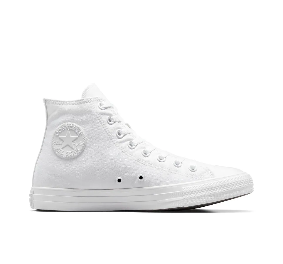 All White Converse Hightop - 7.5 Womens - Custom Order