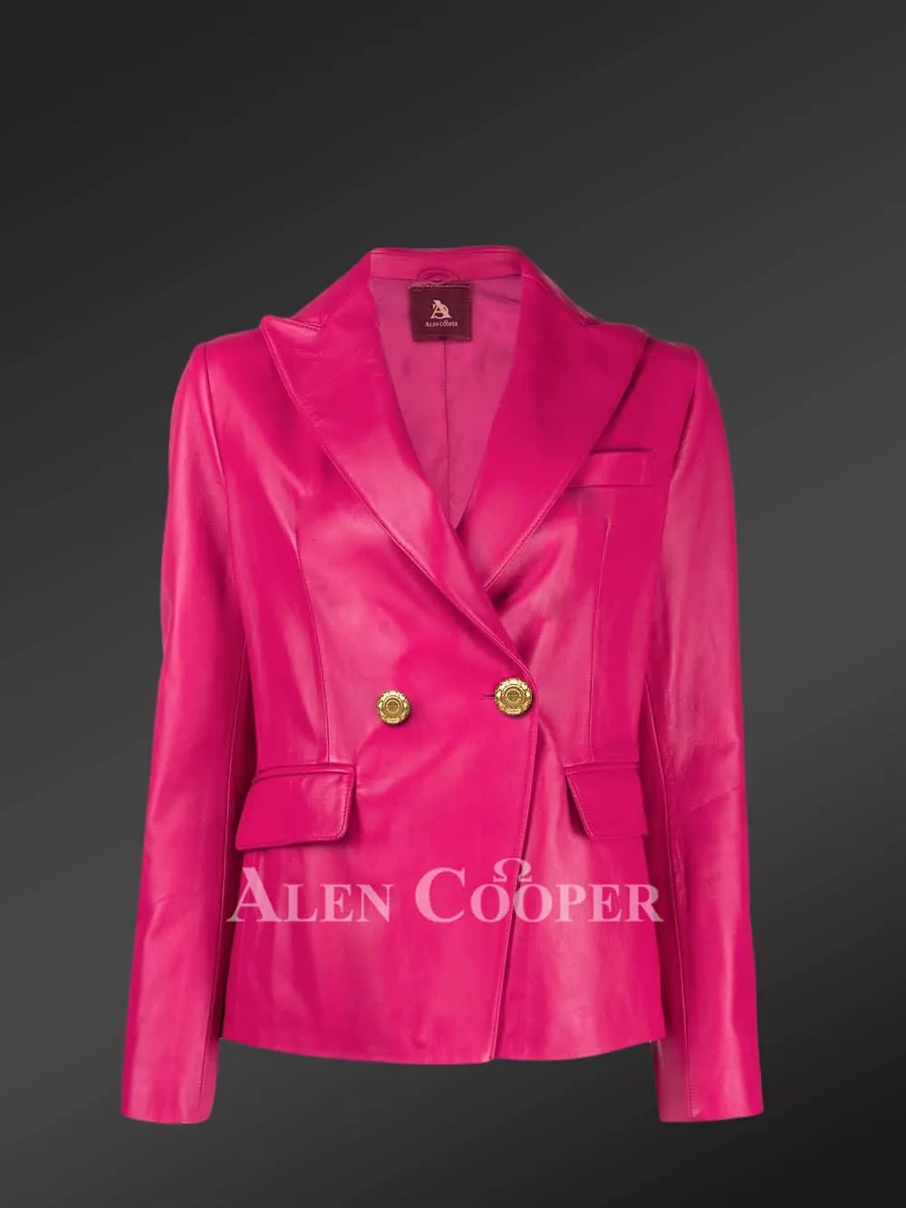 Authentic leather jackets in pink for gorgeous women