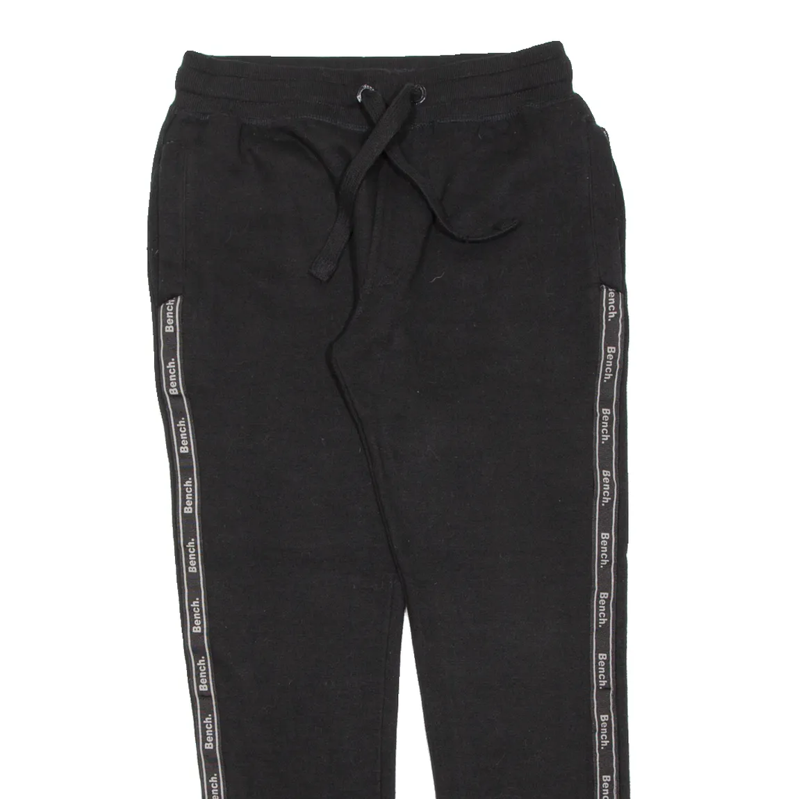 BENCH Mens Joggers Black Tapered S W32 L30