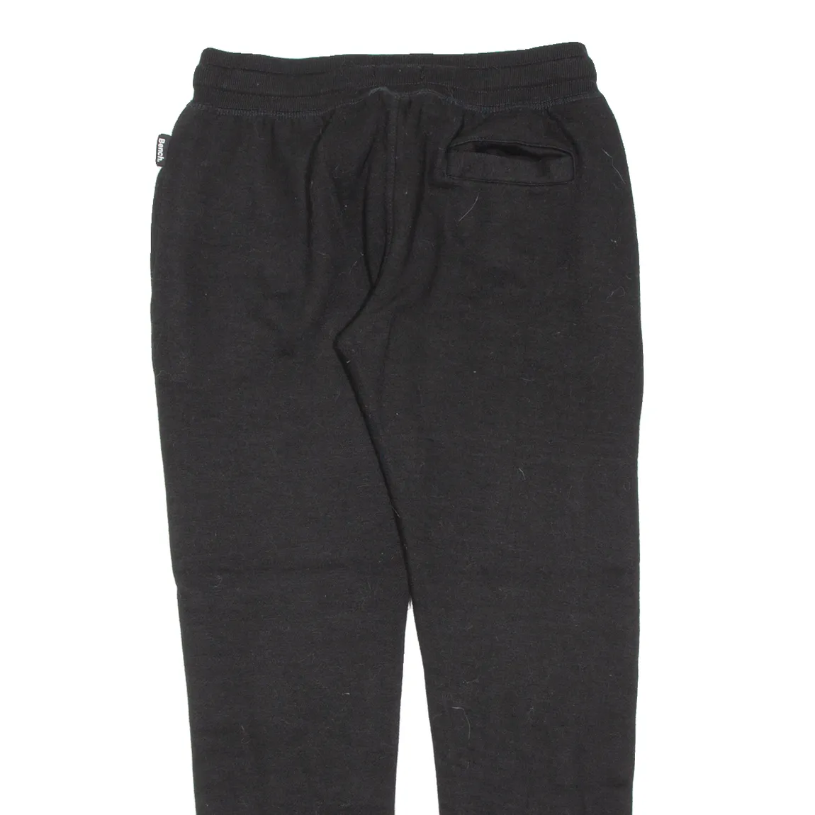 BENCH Mens Joggers Black Tapered S W32 L30