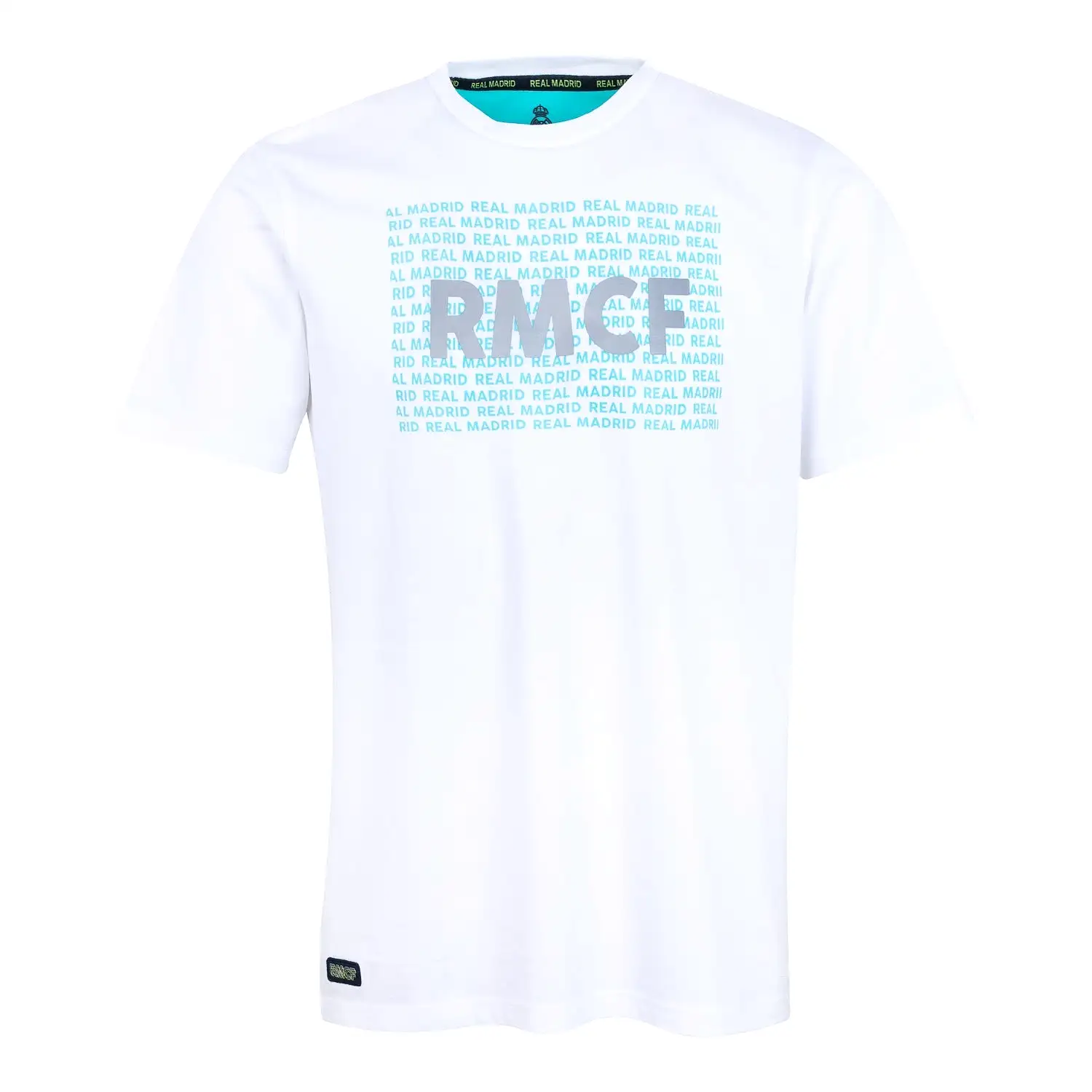 Bernabéu Neon Lights Camiseta Hombre Estampado RMCF Blanco