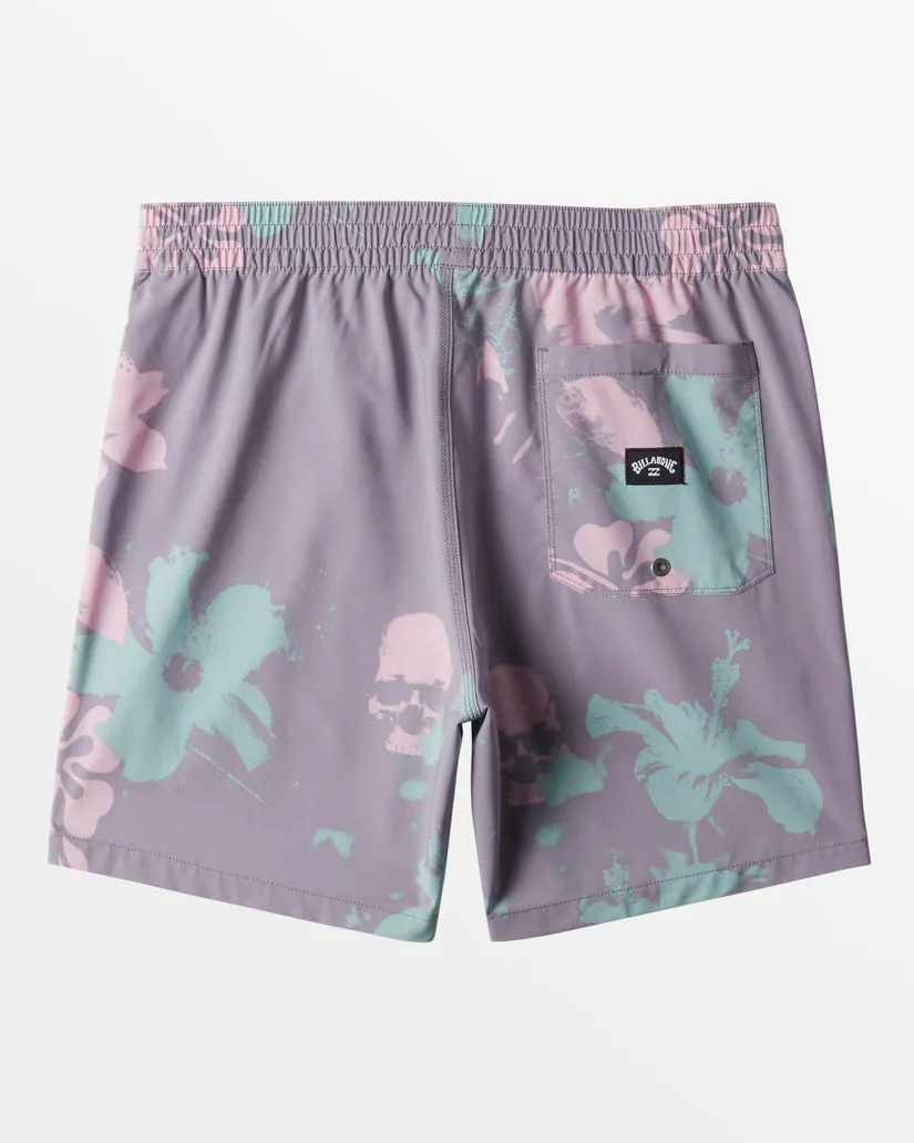 Billabong Sundays Layback Boardshorts-Purple Ash