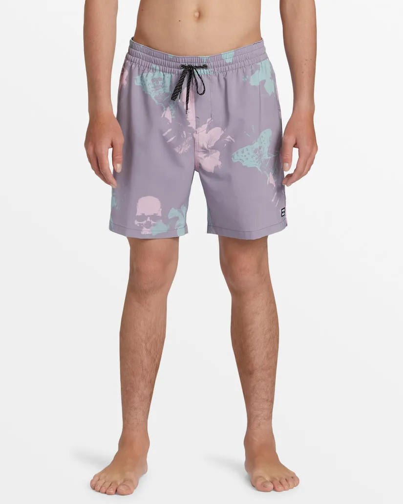 Billabong Sundays Layback Boardshorts-Purple Ash