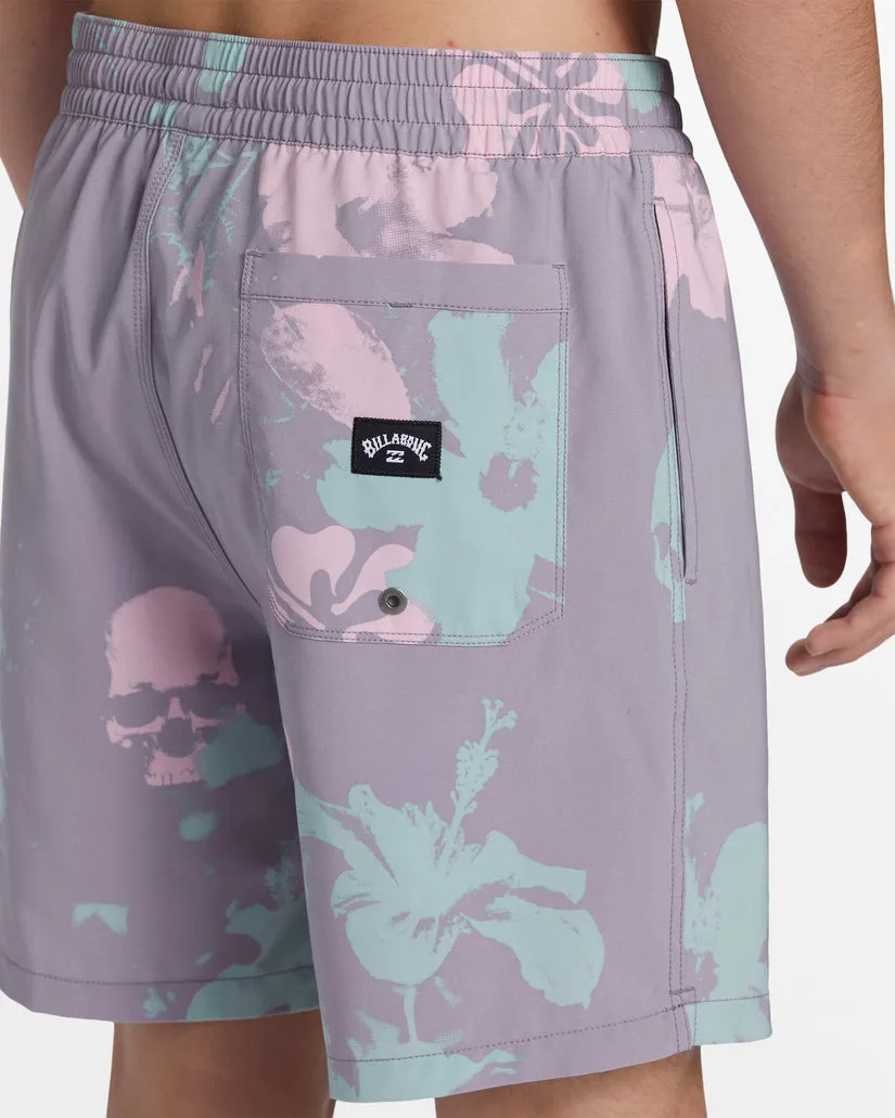 Billabong Sundays Layback Boardshorts-Purple Ash