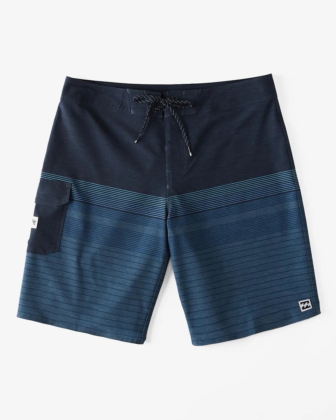 Boy's All Day Heather Stripe Pro 18 Boardshorts - Navy