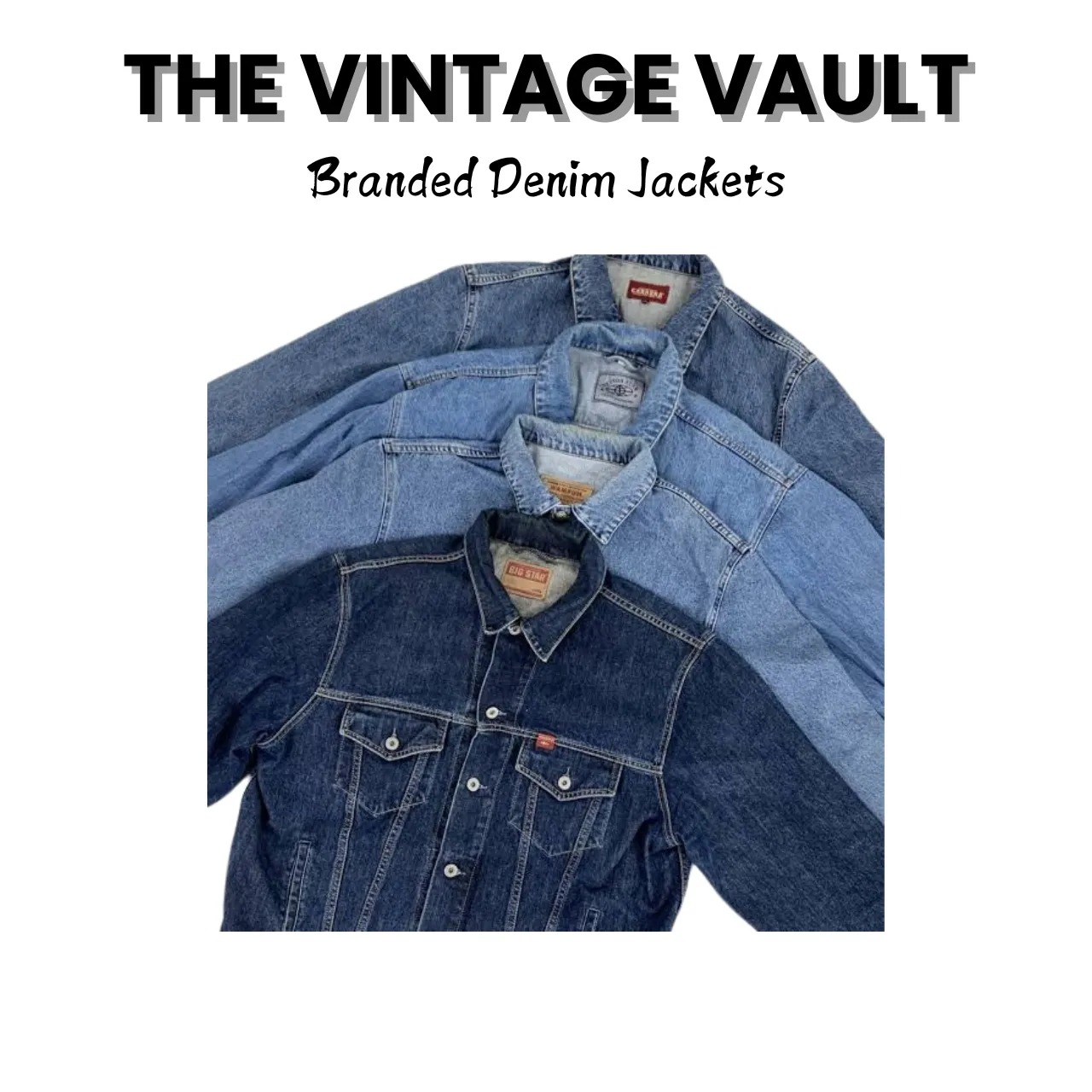 Branded Denim jackets 20 pcs including Levi's wrangler Lee polo