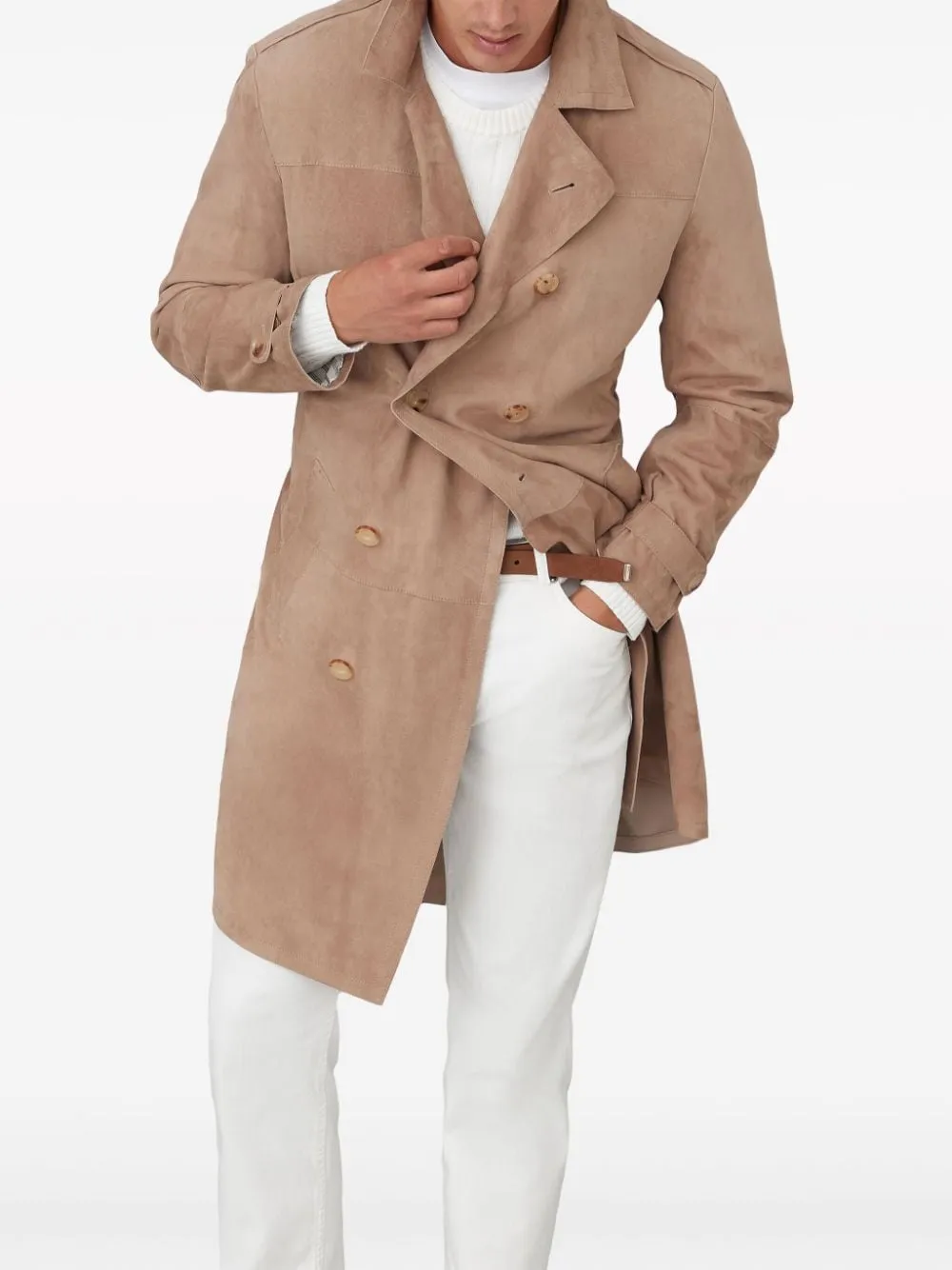 Brunello Cucinelli Coats   Marrone Chiaro