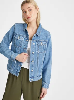 Buy Core Mid Wash Denim Jacket  22 | Denim jackets | Tu