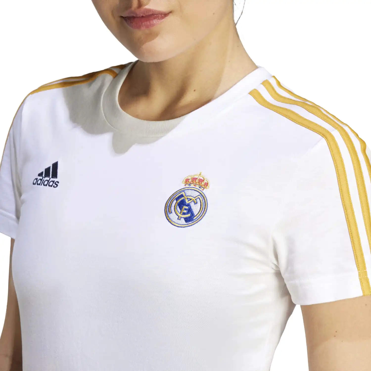 Camiseta adidas 3S Mujer 23/24 Blanca