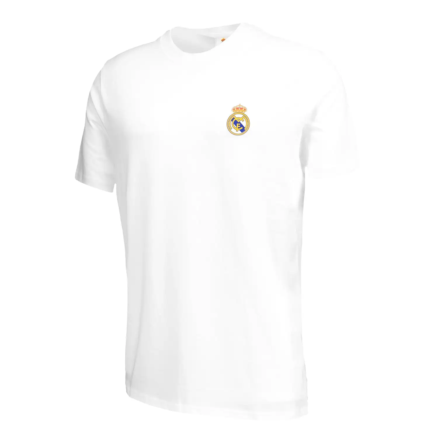 Camiseta Blanca Hombre ECO Essentials Real Madrid Escudo Color