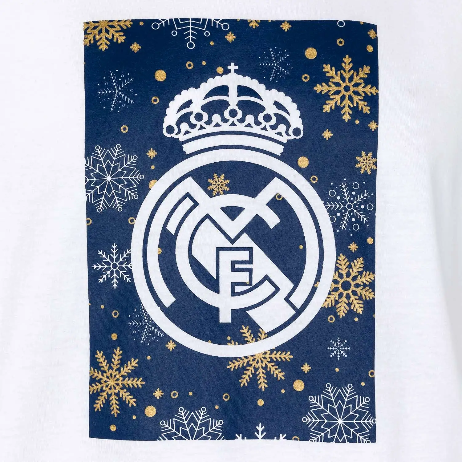 Camiseta Cuadrado Navidad Hombre Blanca