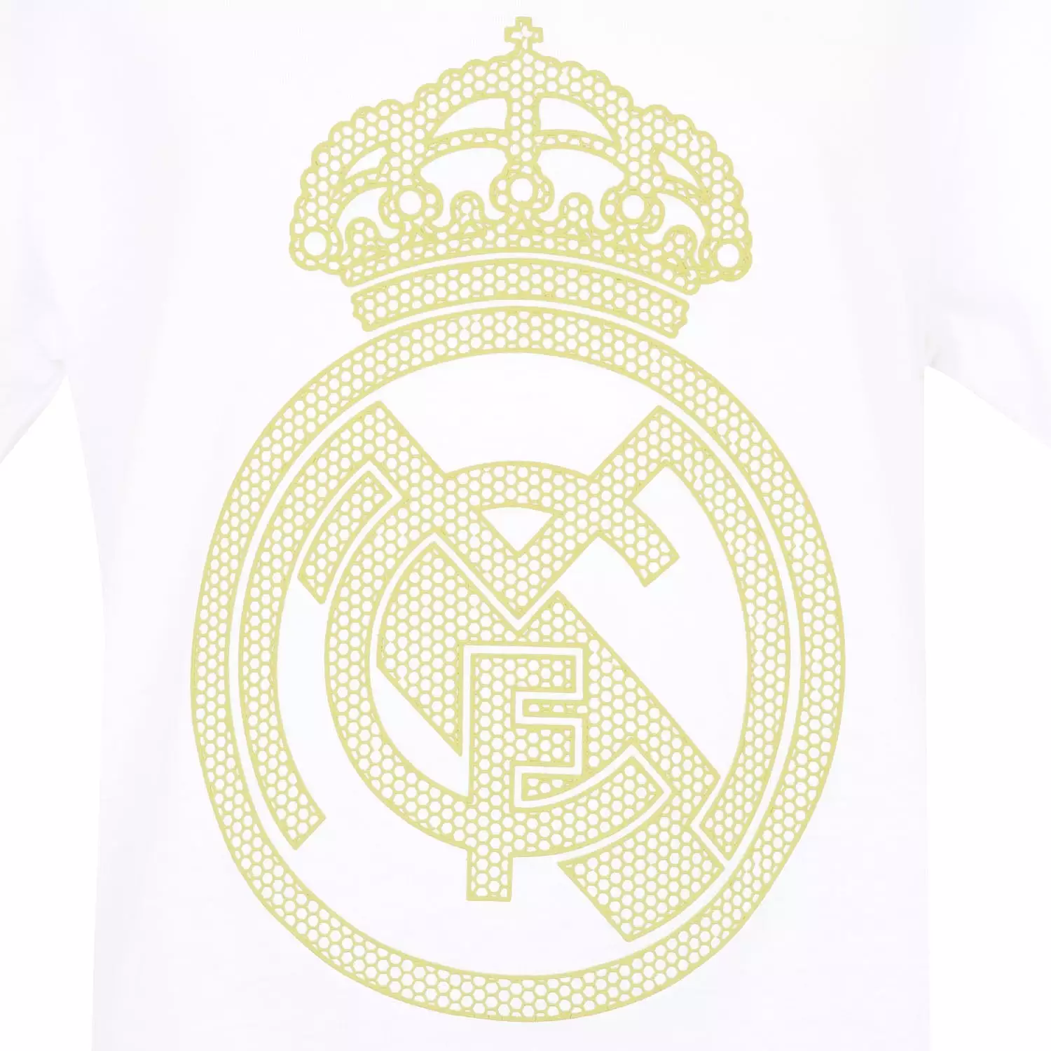 Camiseta Escudo Niños Blanca/Lima Real Madrid