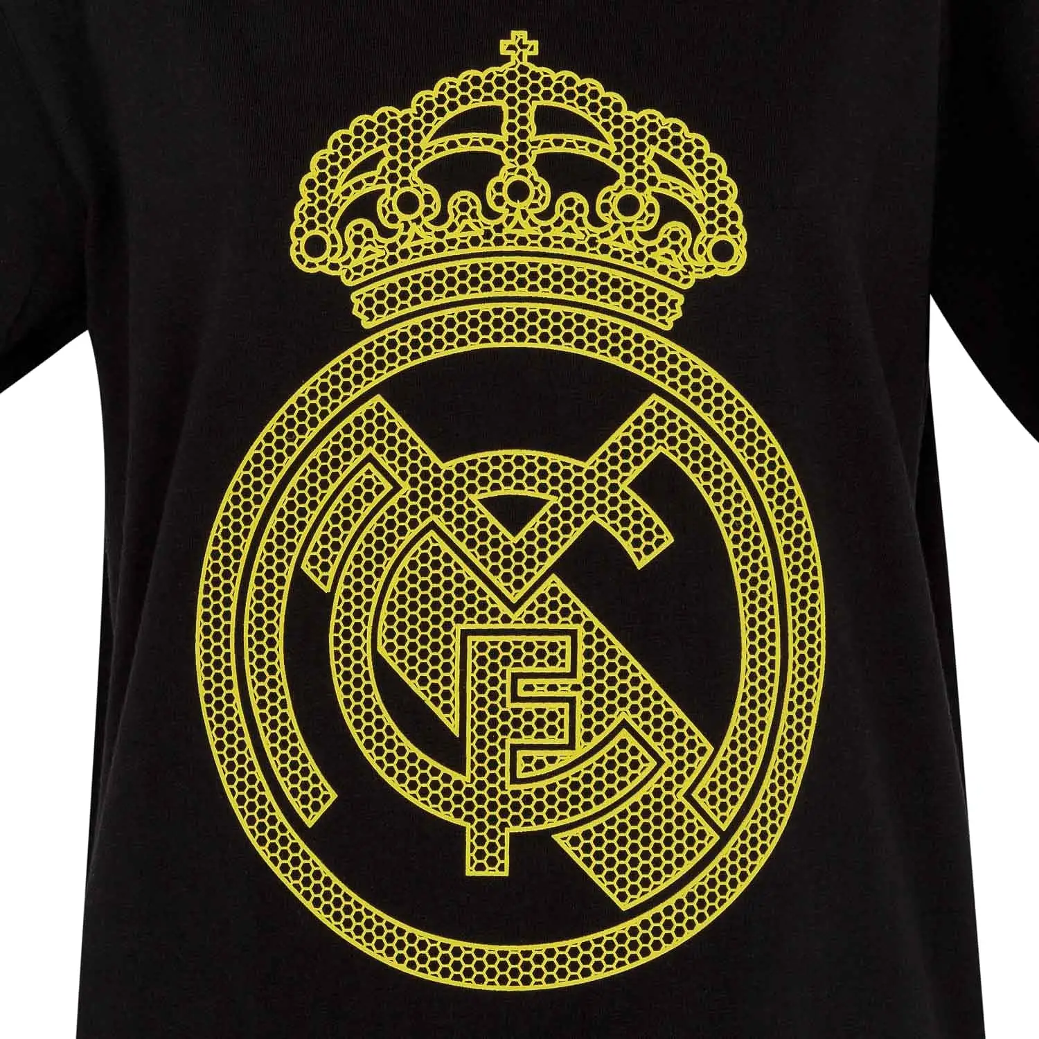 Camiseta Escudo Niños Negra/Lima Real Madrid