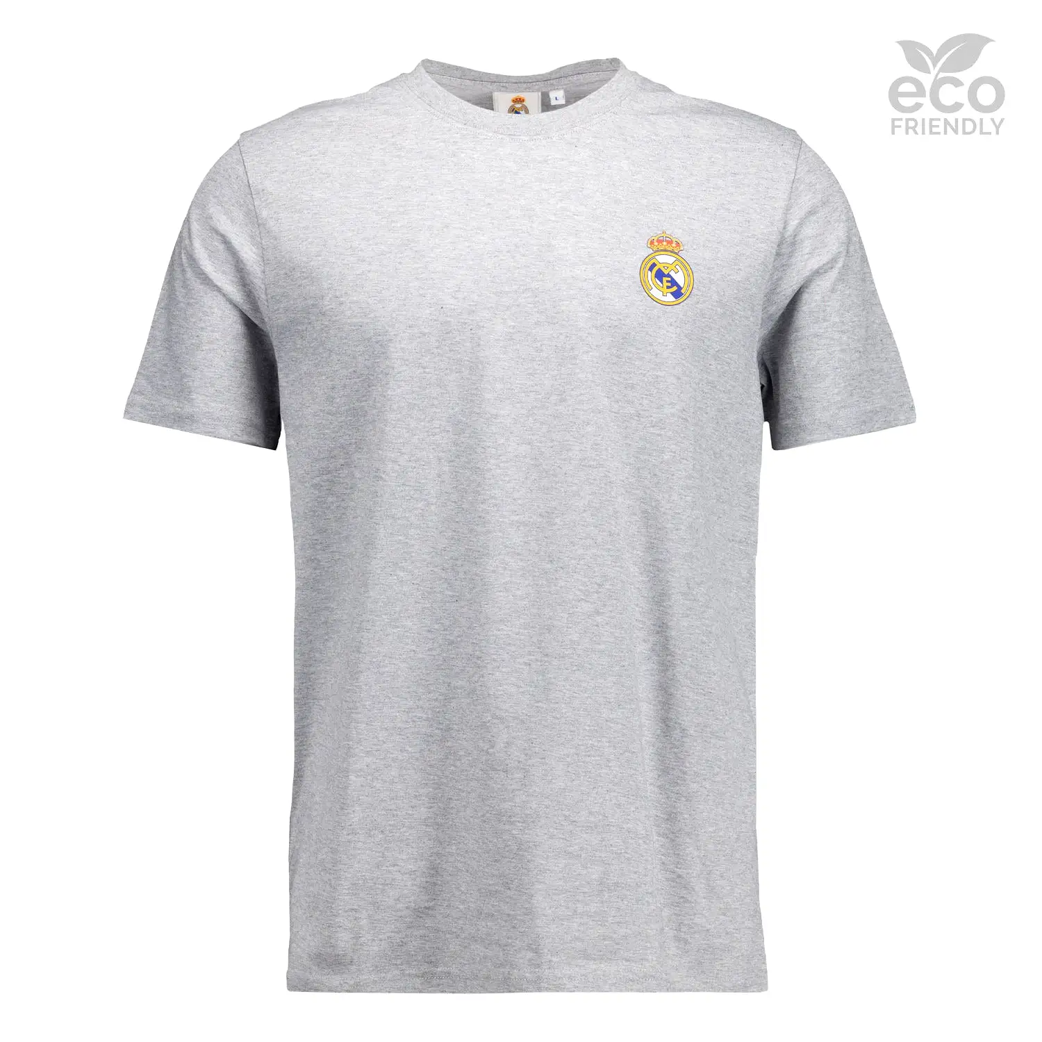 Camiseta Gris Hombre ECO Essentials Real Madrid Escudo Color