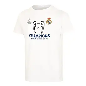 Camiseta Hombre Campeones UCL 2022 Blanca