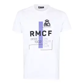 Camiseta Hombre RMCF Blanca/Morada