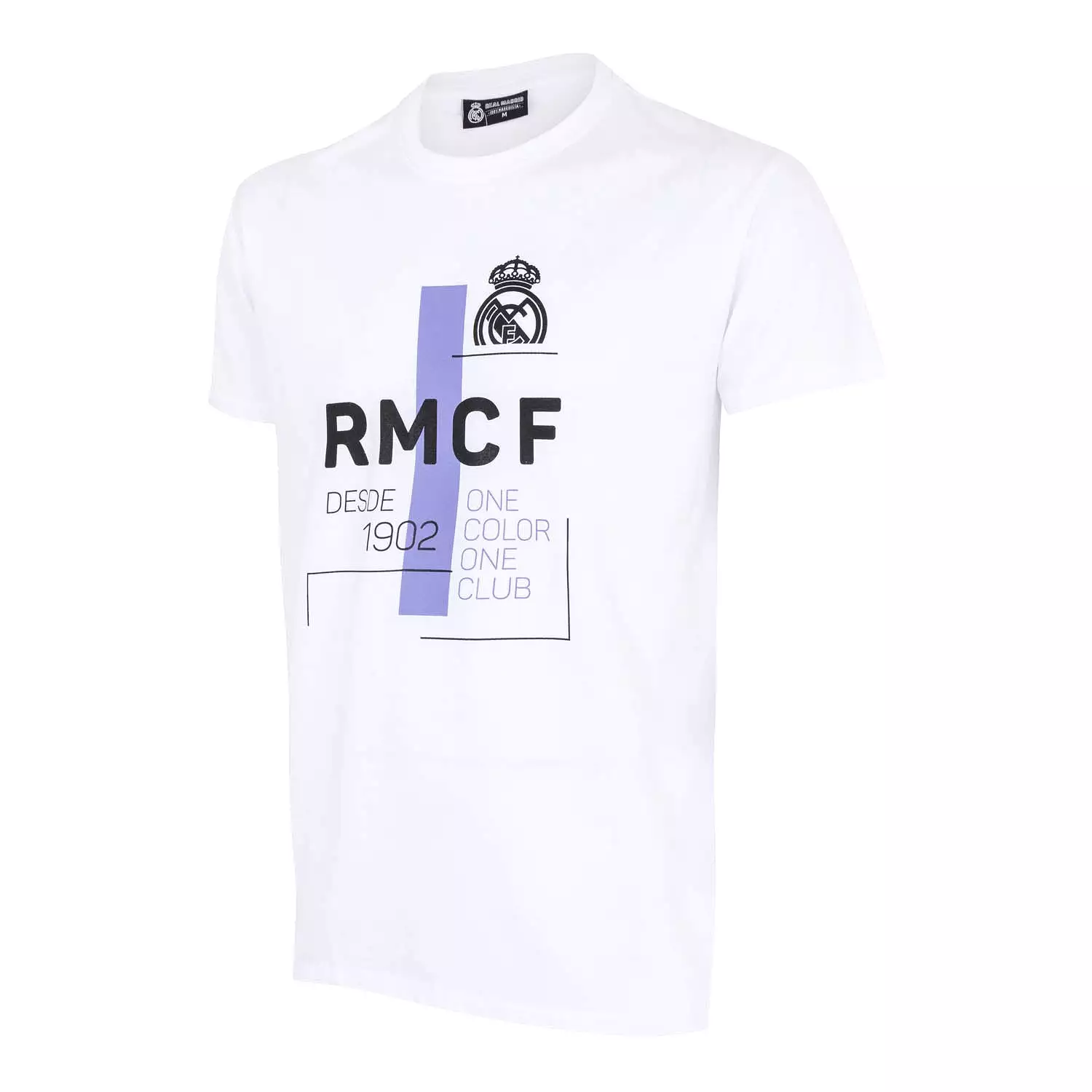 Camiseta Hombre RMCF Blanca/Morada