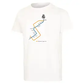 Camiseta Línea Subterráneo Hombre Blanca