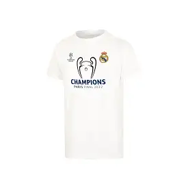 Camiseta Niños Campeones UCL 2022 Blanca