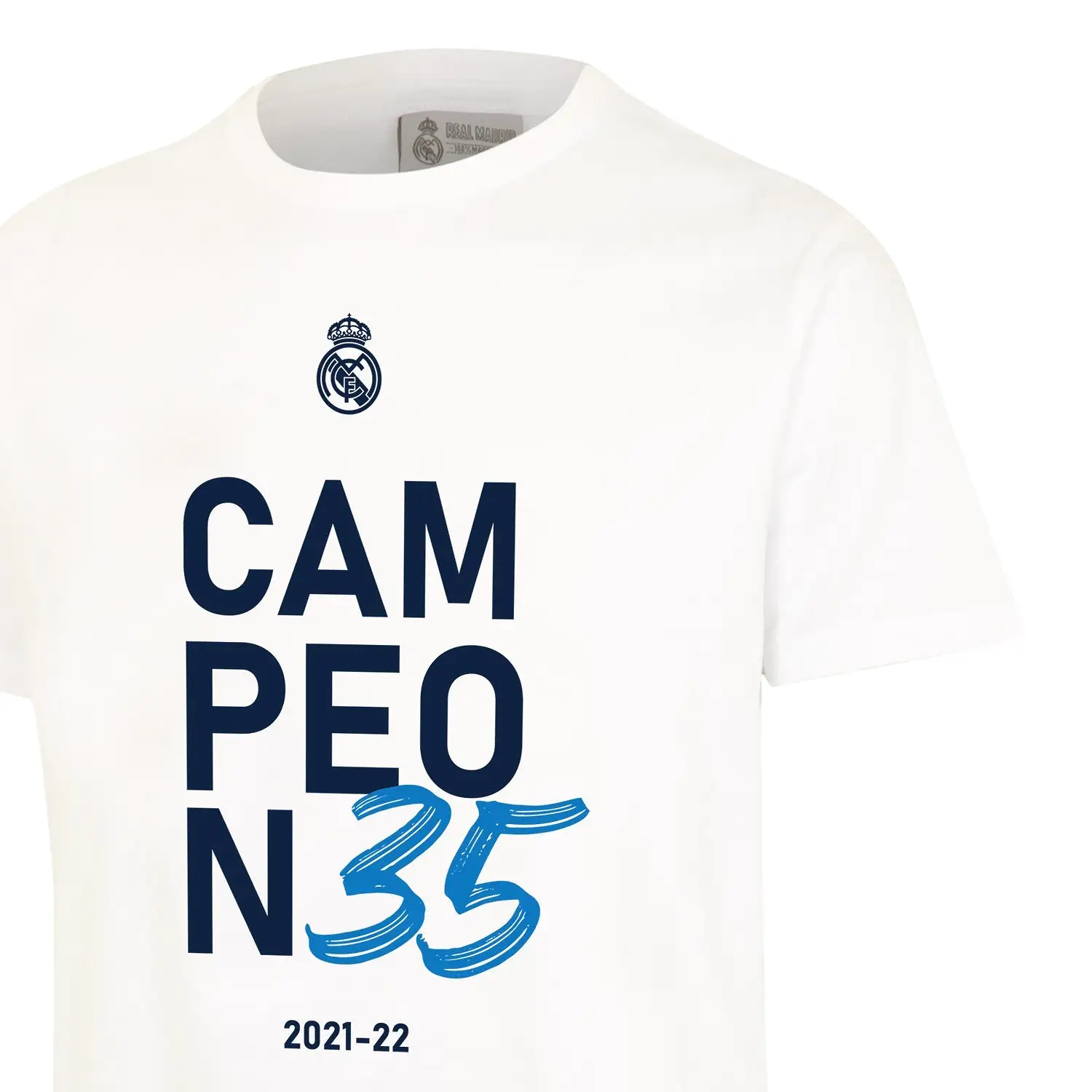 Camiseta Niños Campeóns 35 Blanca