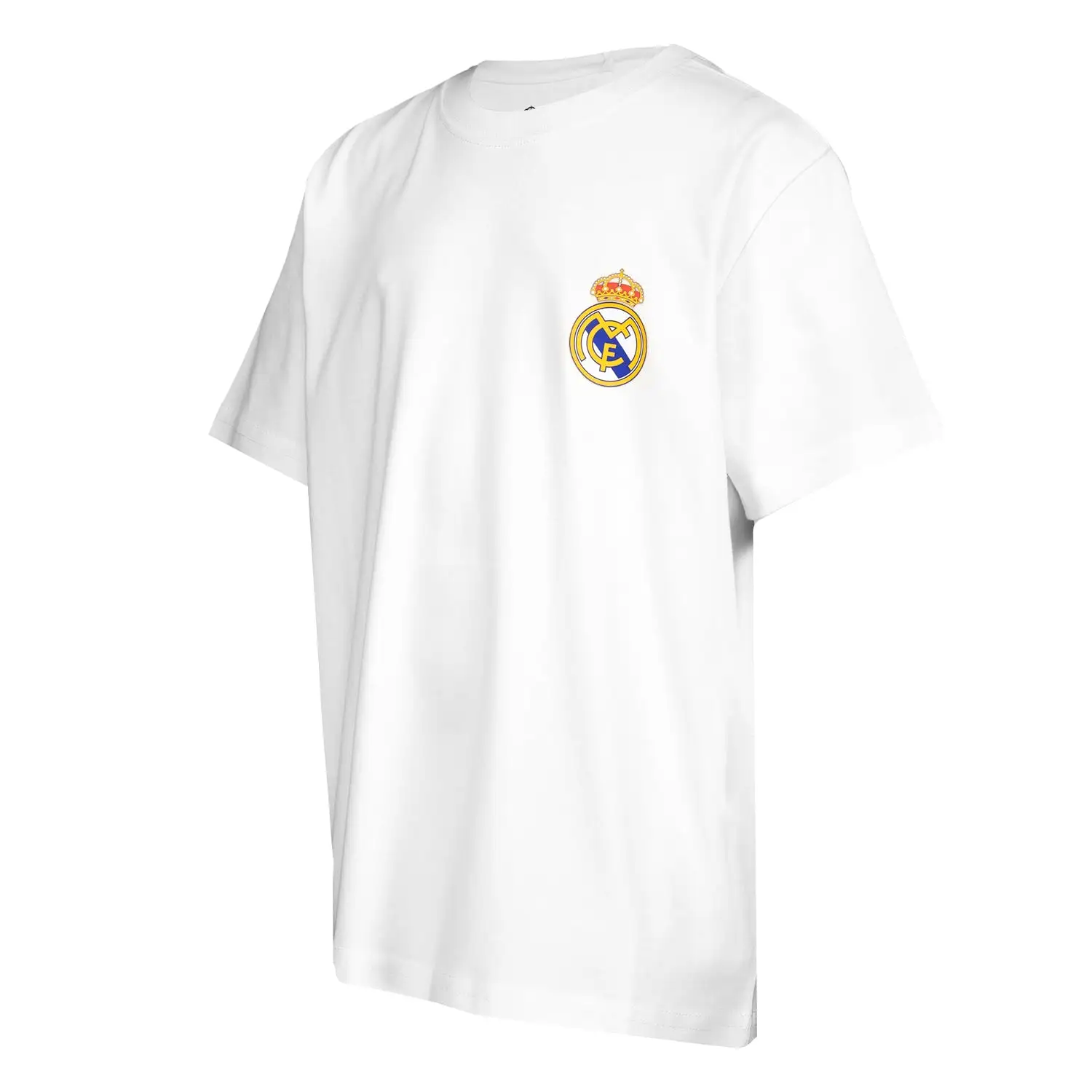 Camiseta Niños ECO Essentials Real Madrid Escudo Color Blanca